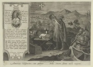 New Inventions of Modern Times [Nova Reperta], Amerigo Vespucci Discovering the Southe... ca. 1600. Creator: Jan Collaert I