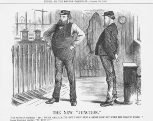Lever Prints: The New Junction, 1888. Artist: Joseph Swain