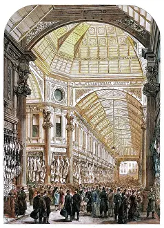 Christmas Prints: New Leadenhall Market: interior, 1881. Creator: Unknown
