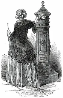 New Letter-Box, at Paris, 1850. Creator: Unknown