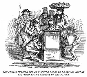 New letter boxes being mistaken for heating stoves!, 1855