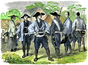 The new levy of Japanese infantry, 19th century