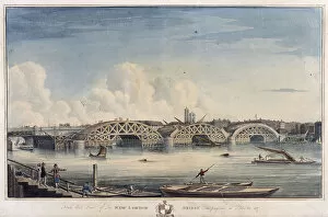 Framework Collection: New London Bridge, London, 1827. Artist: G Yates