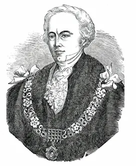 Chain Of Office Prints: The New Lord Mayor - the Right Hon. John Musgrove, 1850. Creator: Unknown