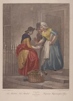 Francis Wheatley Prints: New Mackrel, New Mackrel, Cries of London, c1870