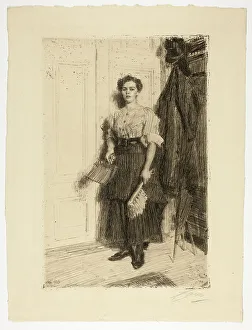 Cleaner Prints: The New Maid, 1909. Creator: Anders Leonard Zorn