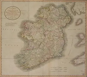 Province Prints: A New Map of Ireland, 1799. Creator: John Cary