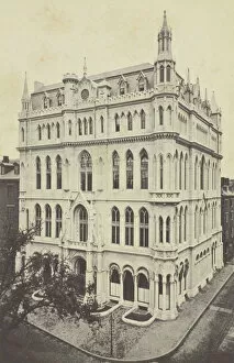 Images Dated 21st October 2021: New Masonic Temple, Boston, 1860s. Creator: Joseph Ward