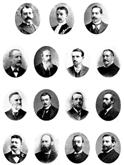 Council Prints: New Members of the London County Council, 1898. Creator: Unknown