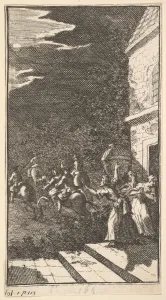 Metro Prints: The New Metamorphosis, Plate 3: The Bandits Abduct Camilla, 1724