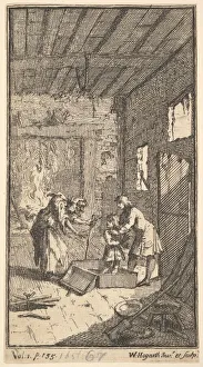 Released Prints: The New Metamorphosis, Plate 4: Invidiosa Releases Fantasio, 1724