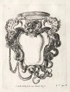 New Model for a Cartouche, 1647. Creator: Stefano Della Bella (Italian, 1610-1664)