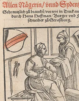 New Modelbüch allen Nagerin u. Sydenstickern (title page, 1r), 1556. Creator: Hans Hoffman