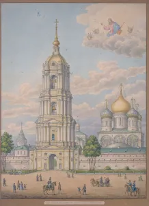 Kutepov Prints: The New Monastery of the Saviour in Moscow