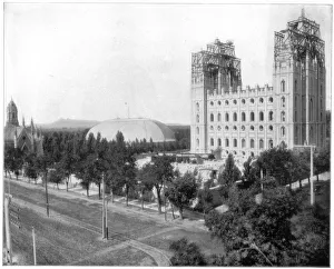 Mormonism Prints: New Mormon Temple, Salt Lake City, Utah, late 19th century. Artist: John L Stoddard
