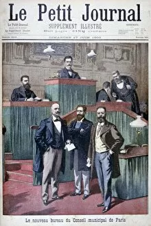 The new municipal council of Paris, 1900. Artist: Eugene Damblans