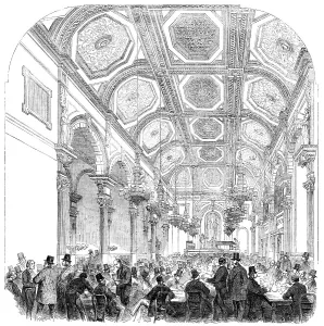 Gas Lights Prints: New Music-Hall, Evan's Hotel, Covent-Garden, 1856. Creator: Unknown