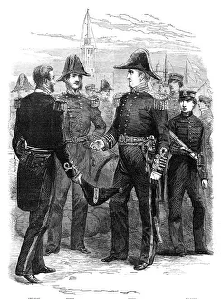 Bicorne Prints: The New Naval Uniforms, 1856. Creator: Unknown