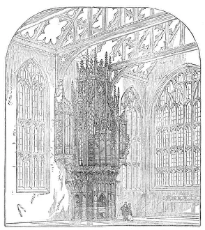 Hydraulic Prints: New organ for St. Mary's Church, Nottingham, 1871. Creator: Unknown