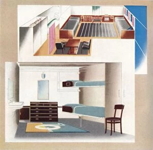 Cruise Liner Gallery: The new Orient Liner contributes toward a new standard of decoration, 1935