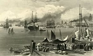 Steamship Gallery: New Orleans, 1872. Creator: DG Thompson