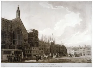 New Palace Yard Prints: New Palace Yard and the entrance to Westminster Hall, London, 1782