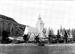 Georg Meisenbach Prints: The new parish church at Crathie, 1895. Creator: W. Maxwell Maynard