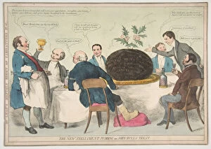 Greed Gallery: The New Parliament Pudding or John Bulls Treat, ca. 1832. Creator: Unknown