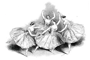 Ballet Dancer Collection: New pas de quatre...at Her Majestys Theatre, 1845. Creator: Unknown