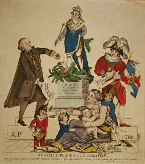 States General Prints: New Place de la Bastille, 1789. Creator: Anonymous