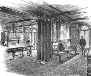 The new quarters of the Lyric Club, Coventry Street, W. The Billiard Room, 1888. Creator: Unknown