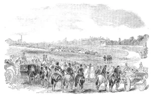 Race Course Prints: New Race-Course and Hippodrome, at Longchamps, 1854. Creator: Unknown