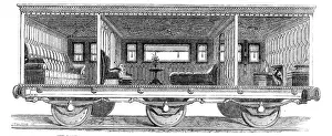 Railway Carriage Prints: New railway carriage built for the use of the Prince and Princess of Wales on the Great East
