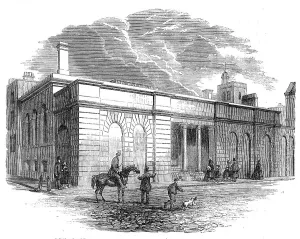 New Receiving Room at St. Bartholomew's Hospital, West Smithfield, 1862. Creator: Unknown