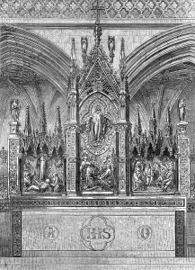 Ascension Prints: The new reredos in Exeter Cathedral, 1874. Creator: Unknown