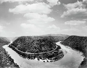 New River Canyon, W. Va. from Hawk's Nest, c.between 1910 and 1920. Creator: Unknown