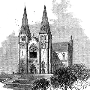 The new Roman Catholic Cathedral at Armagh, 1873. Creator: Unknown