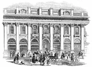 Royal Exchange Collection: The new Royal Exchange - the south entrance, 1844. Creator: Unknown