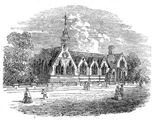 Clock Collection: New schools at Long Ashton, near Bristol, 1862. Creator: Unknown