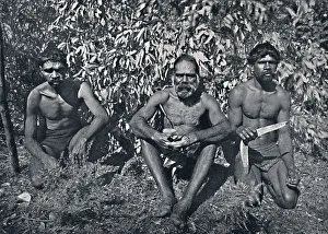 Face Paint Prints: New South Wales Aborigines - King Billy and his A. D. C. s, c1900. Creator: Unknown