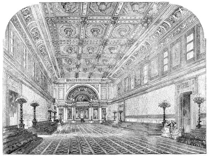 The New State Ball-Room at Buckingham Palace, 1856. Creator: Unknown