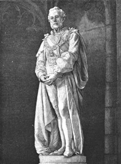 Westminster Abbey Collection: The new statue of the late Lord Shaftsbury in Westminster Abbey, 1888. Creator: Unknown