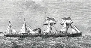 Wells J R Prints: The new steam-ship Australia, 1876. Creator: Josiah Robert Wells