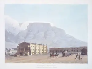 New Theatre, Hottentot Square, Africa, 1804. Creator: Samuel Daniell