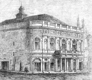 Portico Prints: The new Theatre Royal, Edinburgh, 1865. Creator: Paterson