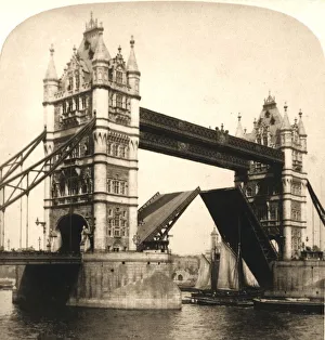 Innovation Prints: The New Tower Bridge, London, 1896. Creator: Works and Sun Sculpture Studios
