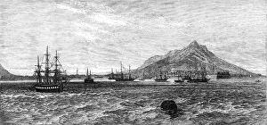 Fleet Prints: The new treaty port of Hakodadi, Japan, 1869. Creator: Unknown