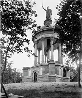 Spiral Staircase Prints: New Ulm, Minn. Herrman Monument, between 1880 and 1899. Creator: Unknown