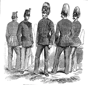 Jackets Prints: The new uniforms for the Light Infantry and Cavalry, 1854. Creator: Unknown