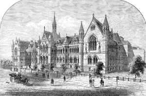 Neo Gothic Prints: The new University College, Nottingham, 1881. Creator: Unknown